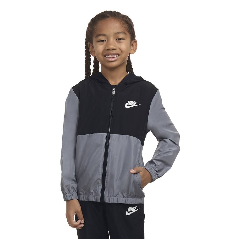 Куртка Nike Dri-FIT Futura Windrunner на молнии для мальчиков 4–7 лет, серый
Куртка Nike Dri-FIT Futura Windrunner на молнии для мальчиков 4–7 лет, серый