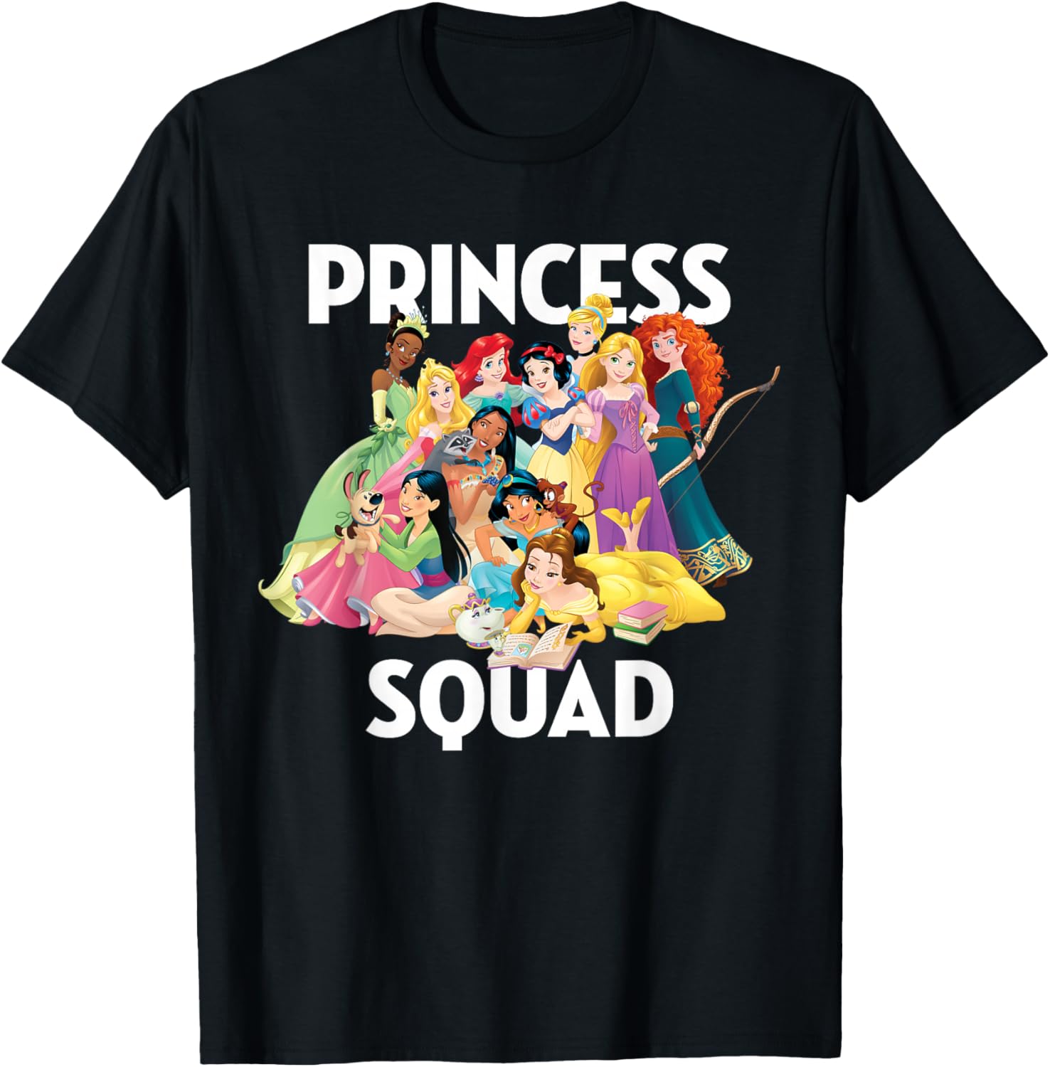 Футболка Disney Princess Squad Group, черная
Футболка Disney Princess Squad Group, черная