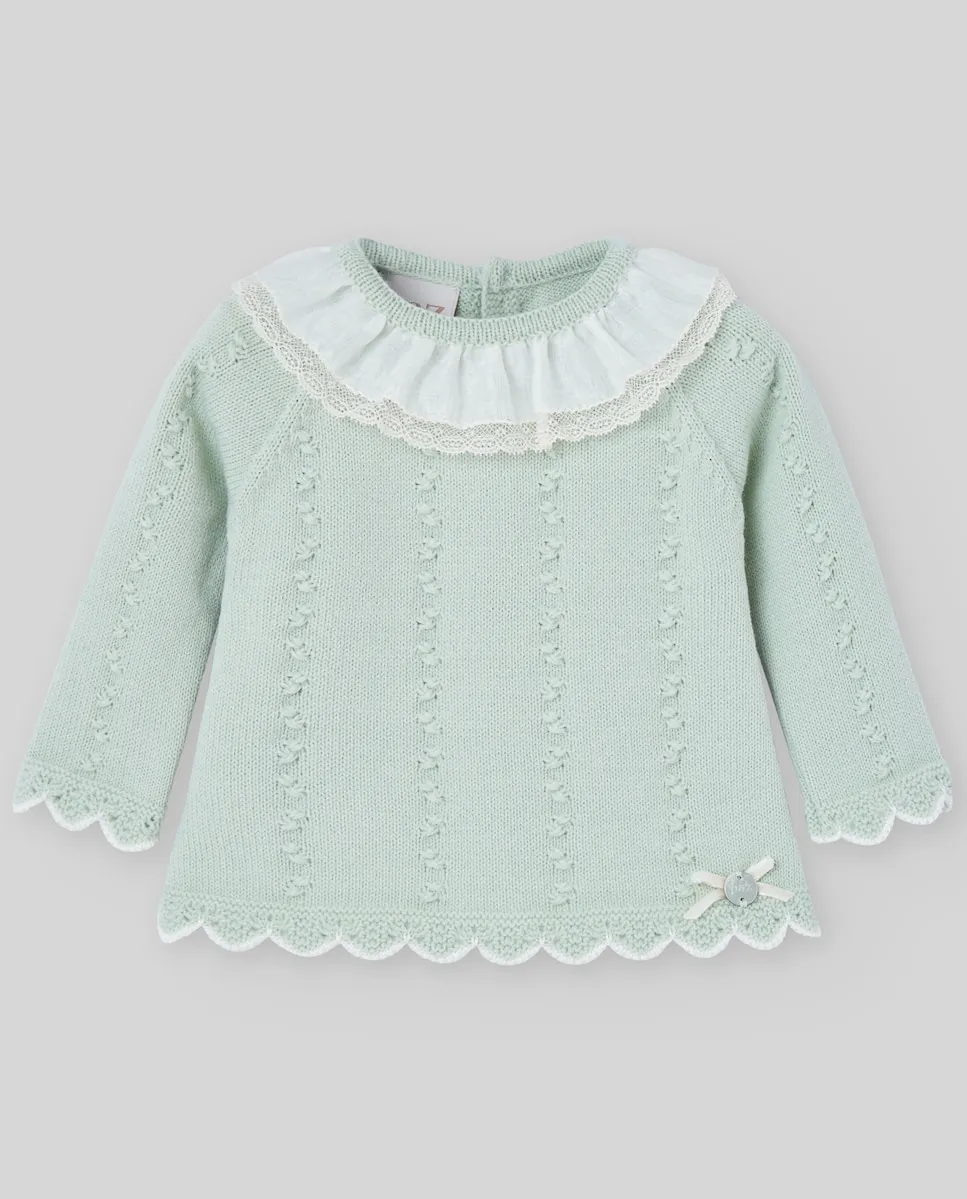 Детский жилет с вышивкой и прорезями коллекции Minino Paz Rodríguez, светло-зеленый
Детский жилет с вышивкой и прорезями коллекции Minino Paz Rodríguez, светло-зеленый