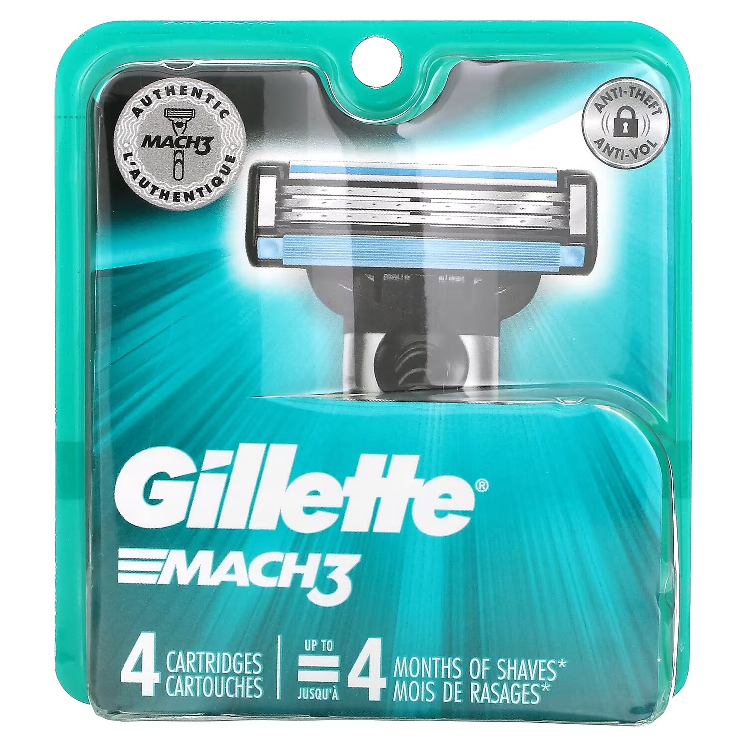 Кассеты Gillette Mach3 4 картриджа
Кассеты Gillette Mach3 4 картриджа