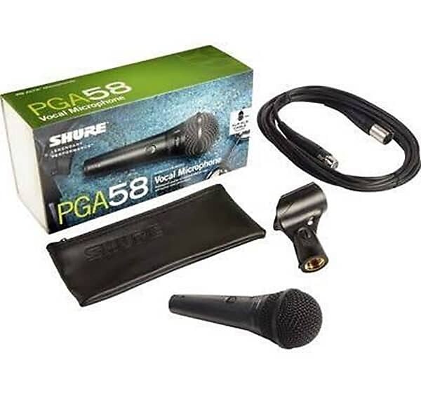 Динамический вокальный микрофон Shure PGA58-XLR
Динамический вокальный микрофон Shure PGA58-XLR
