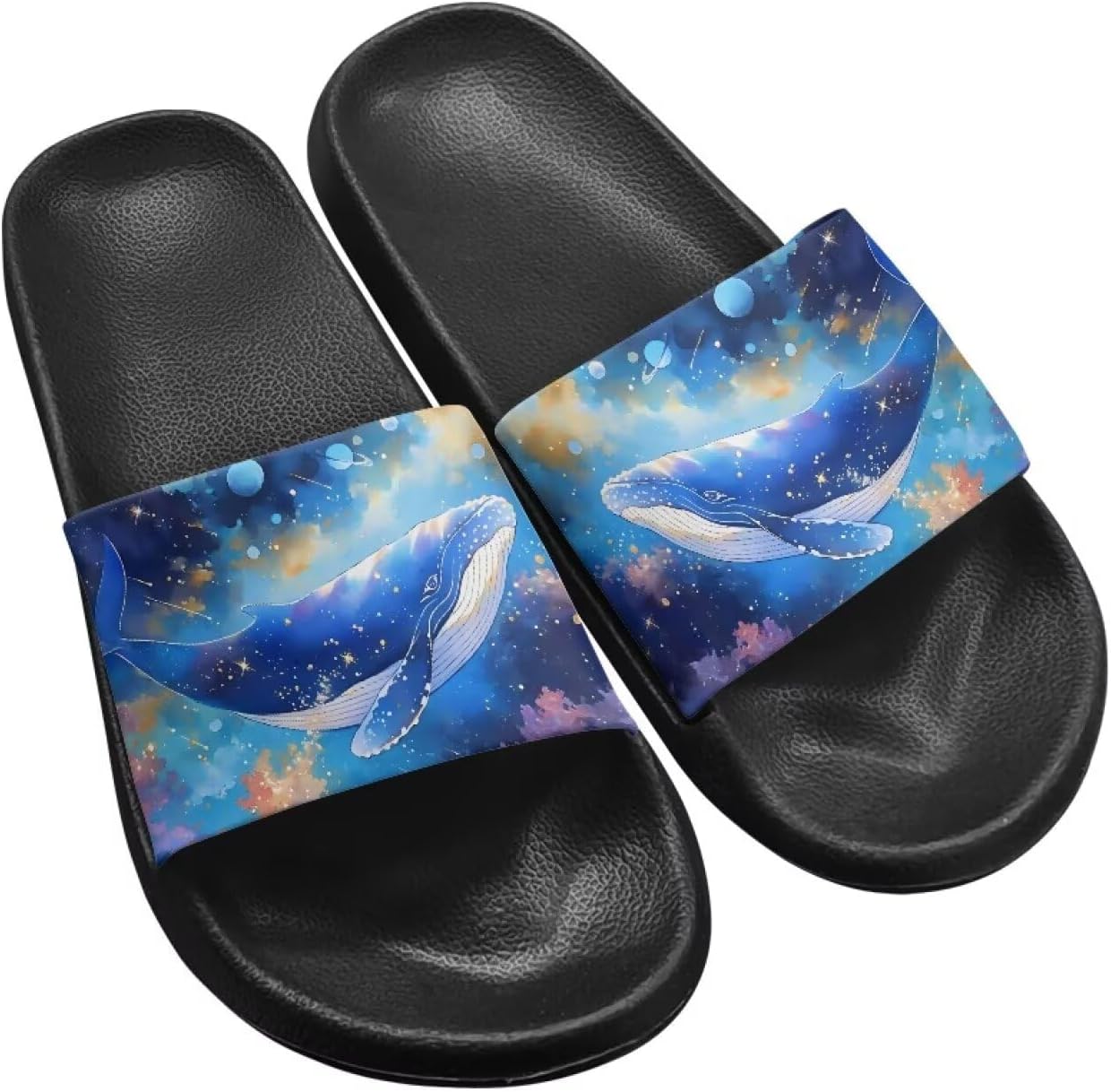 Тапочки Hechitok для женщин и мужчин, шлепанцы для душа и дома, удобные и мягкие плоские сандалии из ЭВА, Whale Galaxy
Тапочки Hechitok для женщин и мужчин, шлепанцы для душа и дома, удобные и мягкие плоские сандалии из ЭВА, Whale Galaxy