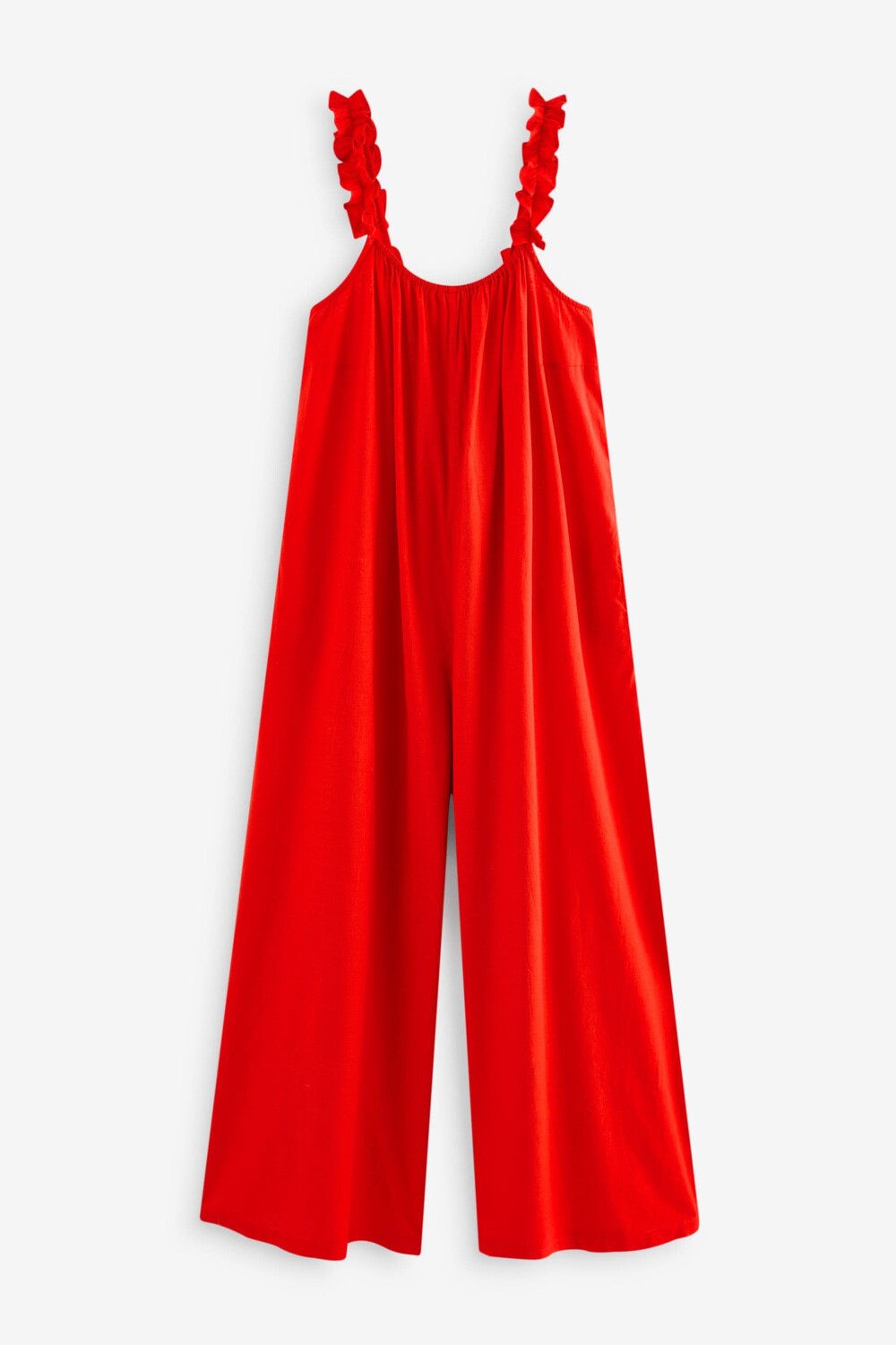 Комбинезон с широкими штанинами и бретелями с рюшами Next, красный
Комбинезон с широкими штанинами и бретелями с рюшами Next, красный