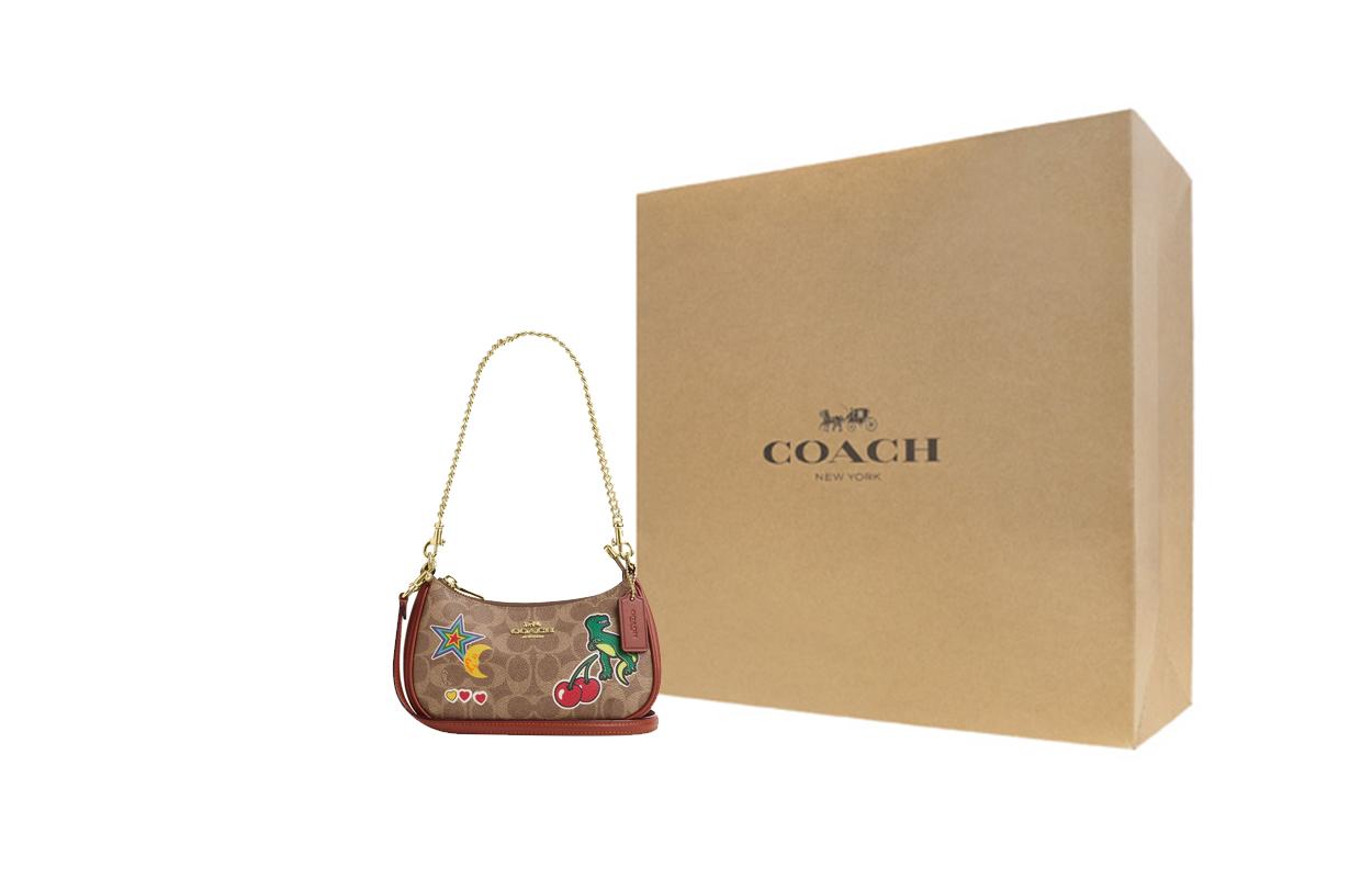 COACH Сумка через плечо из термообработанной парусины малого размера для женщин с золотистыми акцентами в бежевом цвете
COACH Сумка через плечо из термообработанной парусины малого размера для женщин с золотистыми акцентами в бежевом цвете