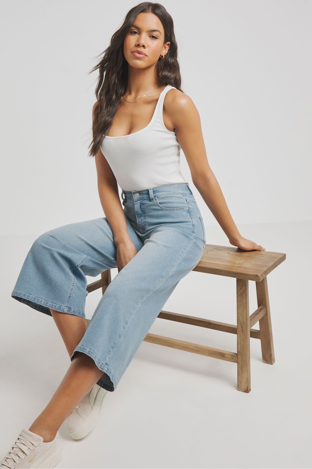 Укороченные широкие джинсы 24/7 Simply Be, синий
Укороченные широкие джинсы 24/7 Simply Be, синий