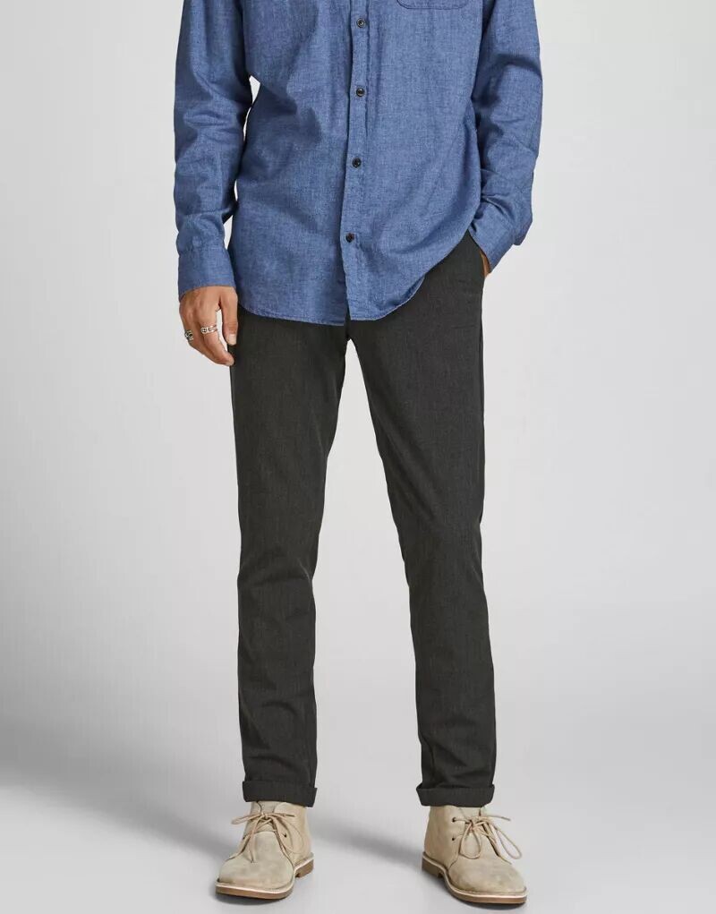 Темно-серые зауженные брюки Jack & Jones Marco
Темно-серые зауженные брюки Jack & Jones Marco