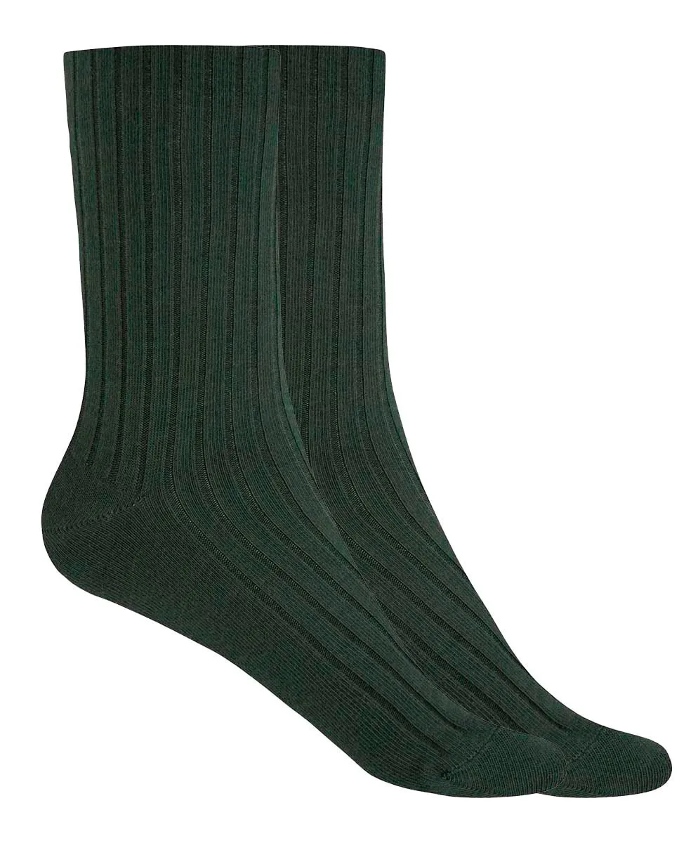 Набор из 2 пар женских носков из бамбука с резинкой, не давящей на ногу Punto Blanco, темно-зеленый
Набор из 2 пар женских носков из бамбука с резинкой, не давящей на ногу Punto Blanco, темно-зеленый