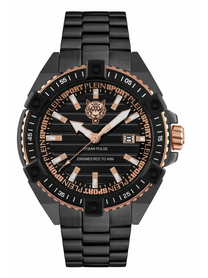 Plein Sport Мужские аналоговые часы черного цвета
Plein Sport Мужские аналоговые часы черного цвета