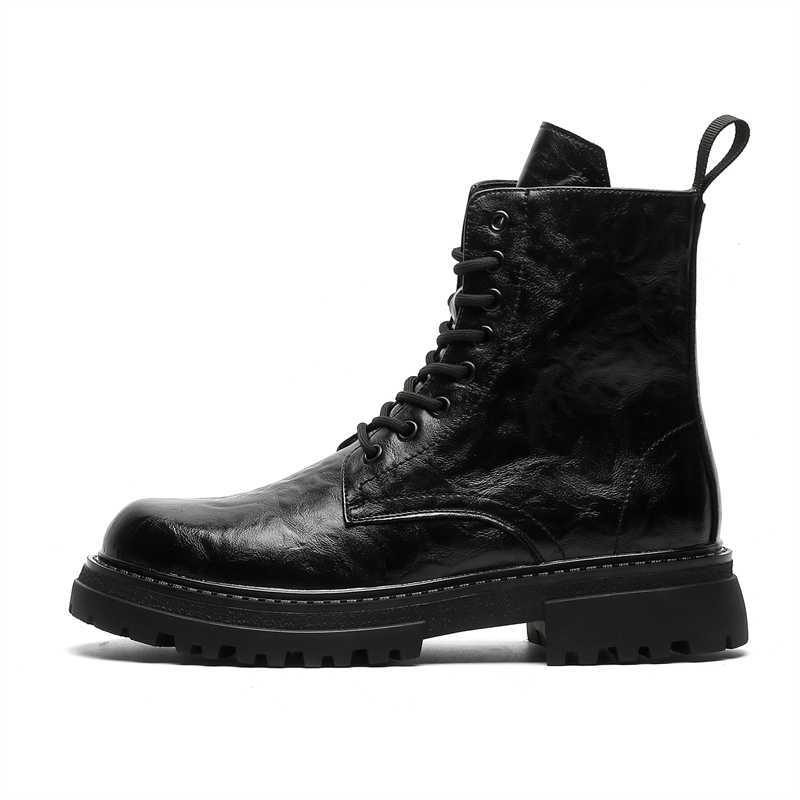 SHUPATE Мужские короткие ботинки мартин чёрные на подошве для увеличения роста, цвет Black Height Increasing
SHUPATE Мужские короткие ботинки мартин чёрные на подошве для увеличения роста, цвет Black Height Increasing