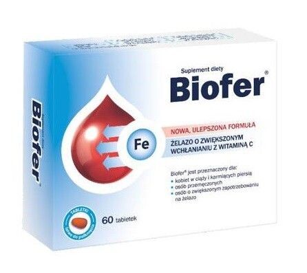 Biofer Tabletki таблетки железа, 60 шт.
Biofer Tabletki таблетки железа, 60 шт.