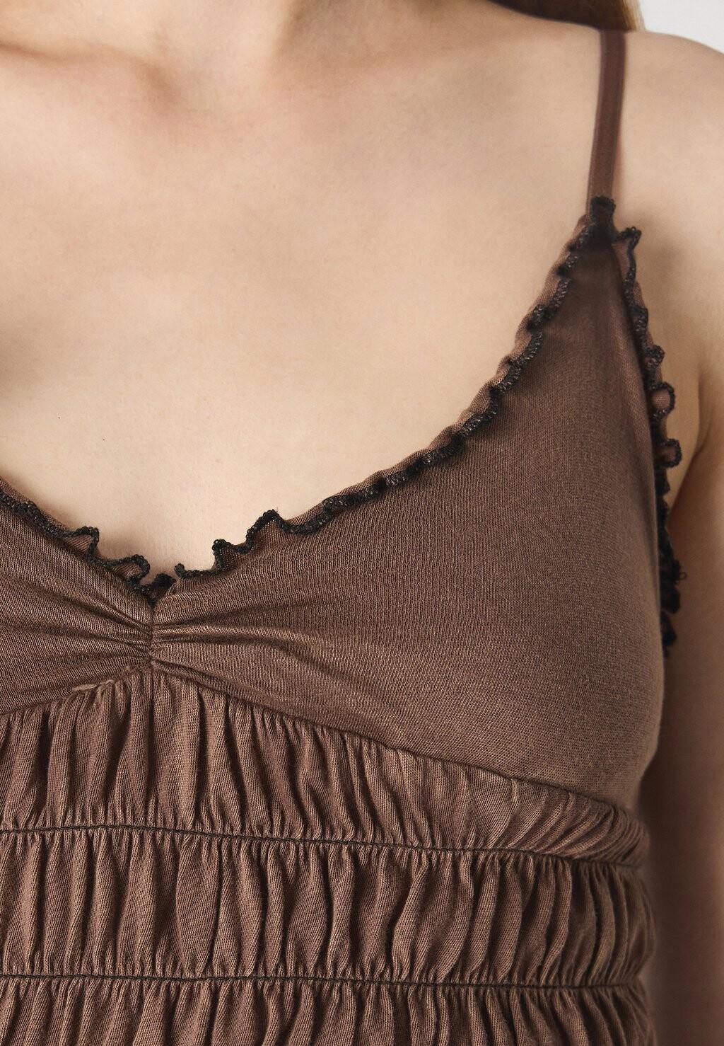 Топ SHIRRED CAMI BDG Urban Outfitters, коричневый
Топ SHIRRED CAMI BDG Urban Outfitters, коричневый