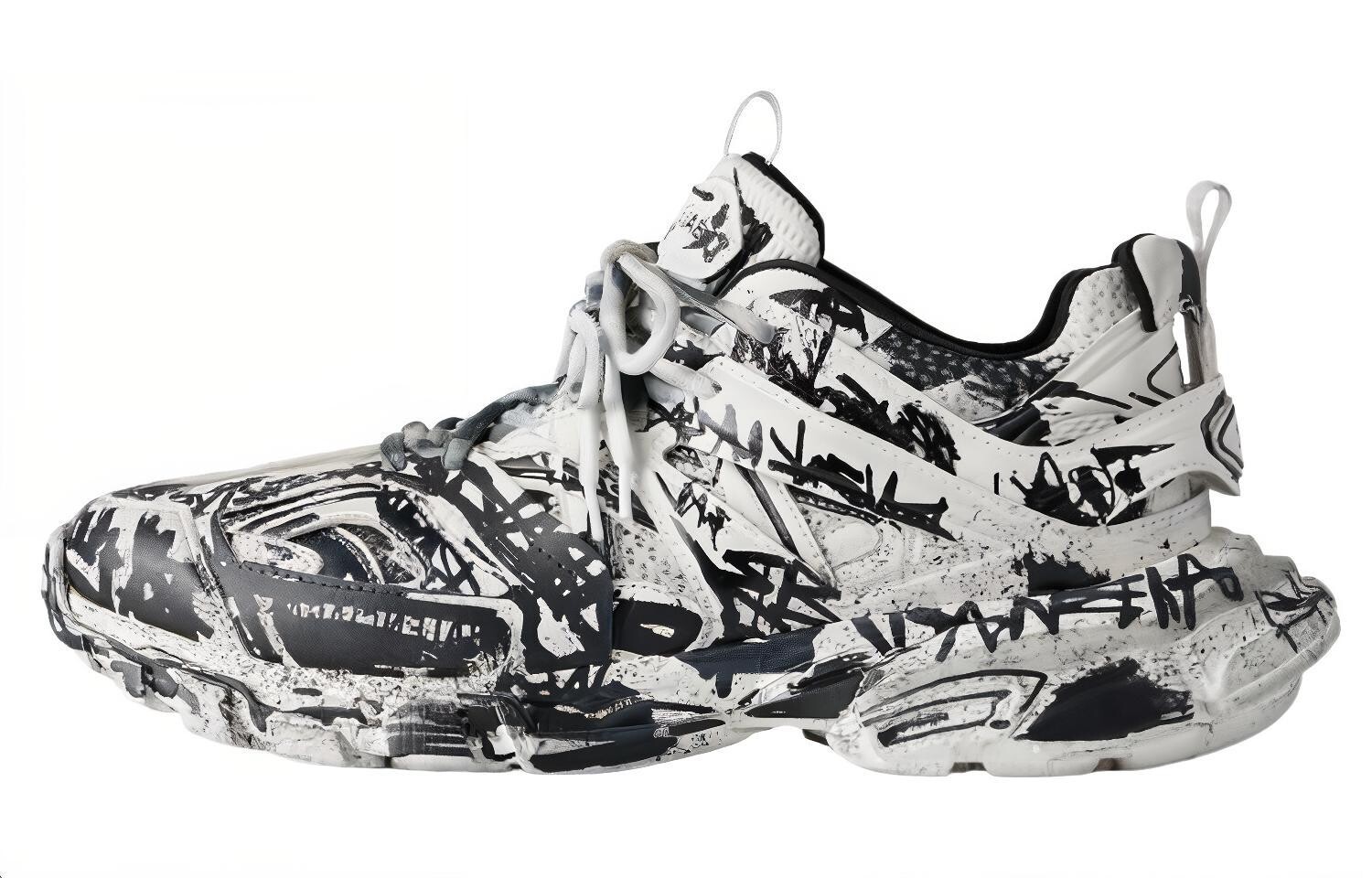 Кроссовки мужские Balenciaga, черный / белый 
Кроссовки мужские Balenciaga, черный / белый