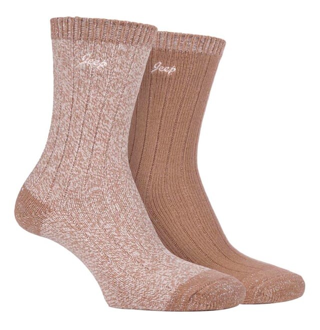 Набор из 2 сверхмягких женских носков для походных ботинок Jeep, бежевый
Набор из 2 сверхмягких женских носков для походных ботинок Jeep, бежевый