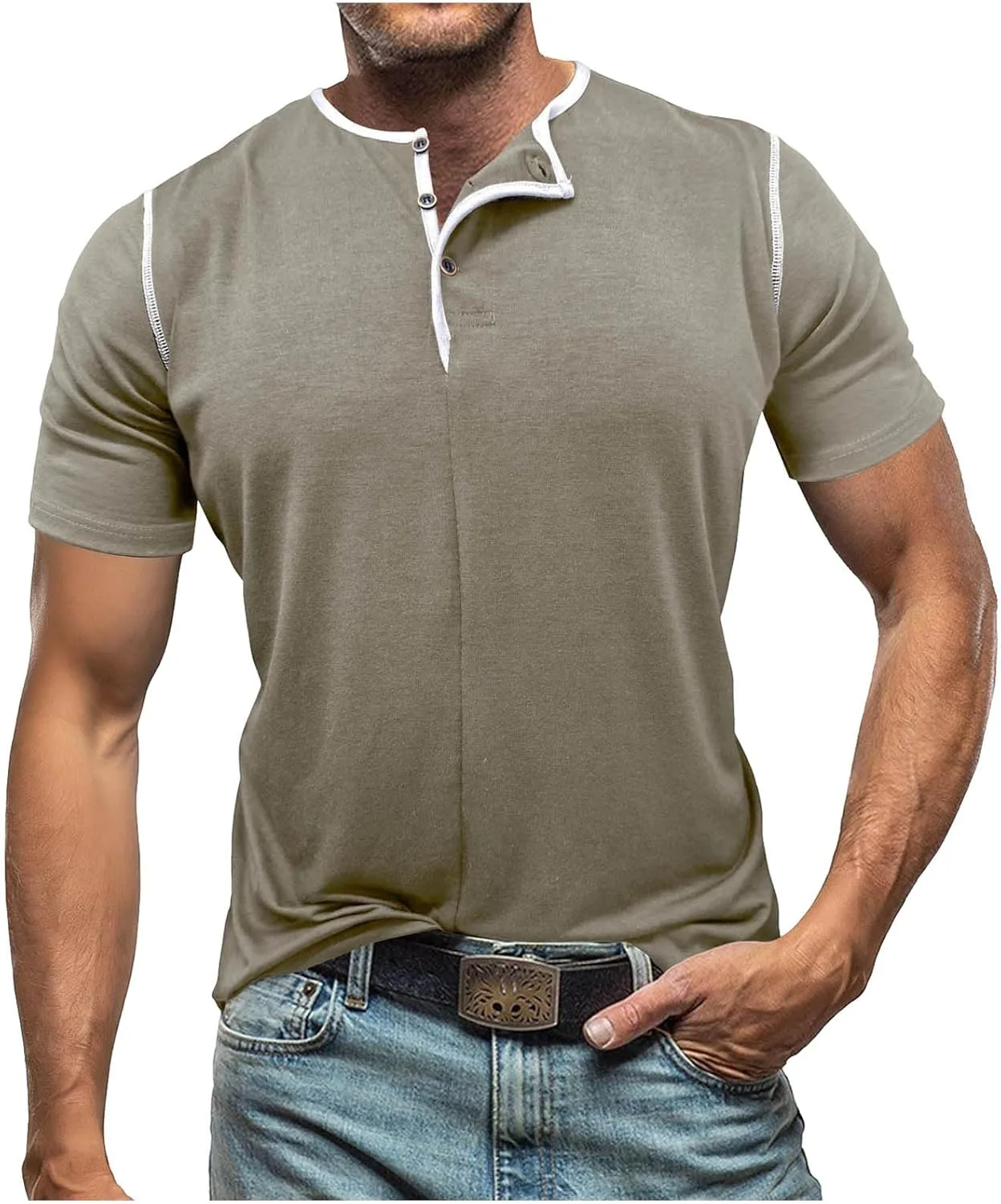 Футболка Henley с коротким рукавом TXGMNA
Футболка Henley с коротким рукавом TXGMNA