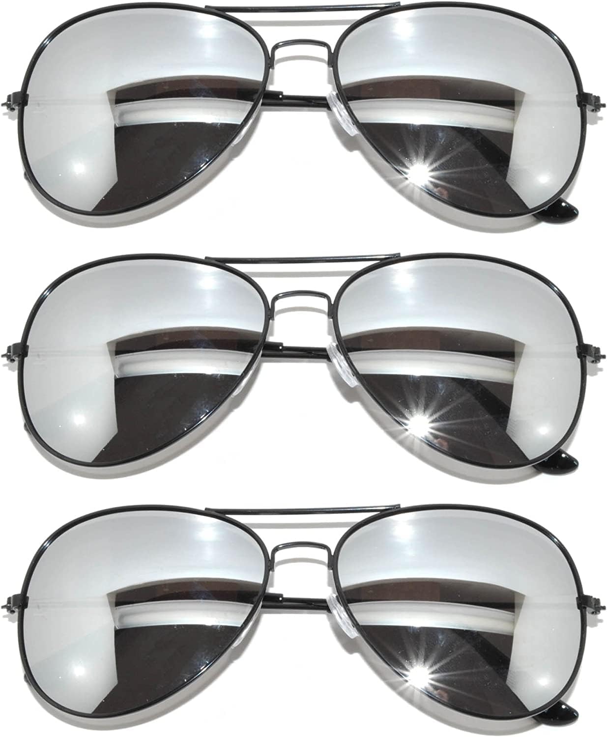 Классические солнцезащитные очки-авиаторы в металлической оправе с цветными линзами и защитой от УФ-излучения, 3 пары (авиаторы, 3 шт., черные, серебристые, цветные) Aviator Sunglasses, Silver Mirror/Black
Классические солнцезащитные очки-авиаторы в металлической оправе с цветными линзами и защитой от УФ-излучения, 3 пары (авиаторы, 3 шт., черные, серебристые, цветные) Aviator Sunglasses, Silver Mirror/Black