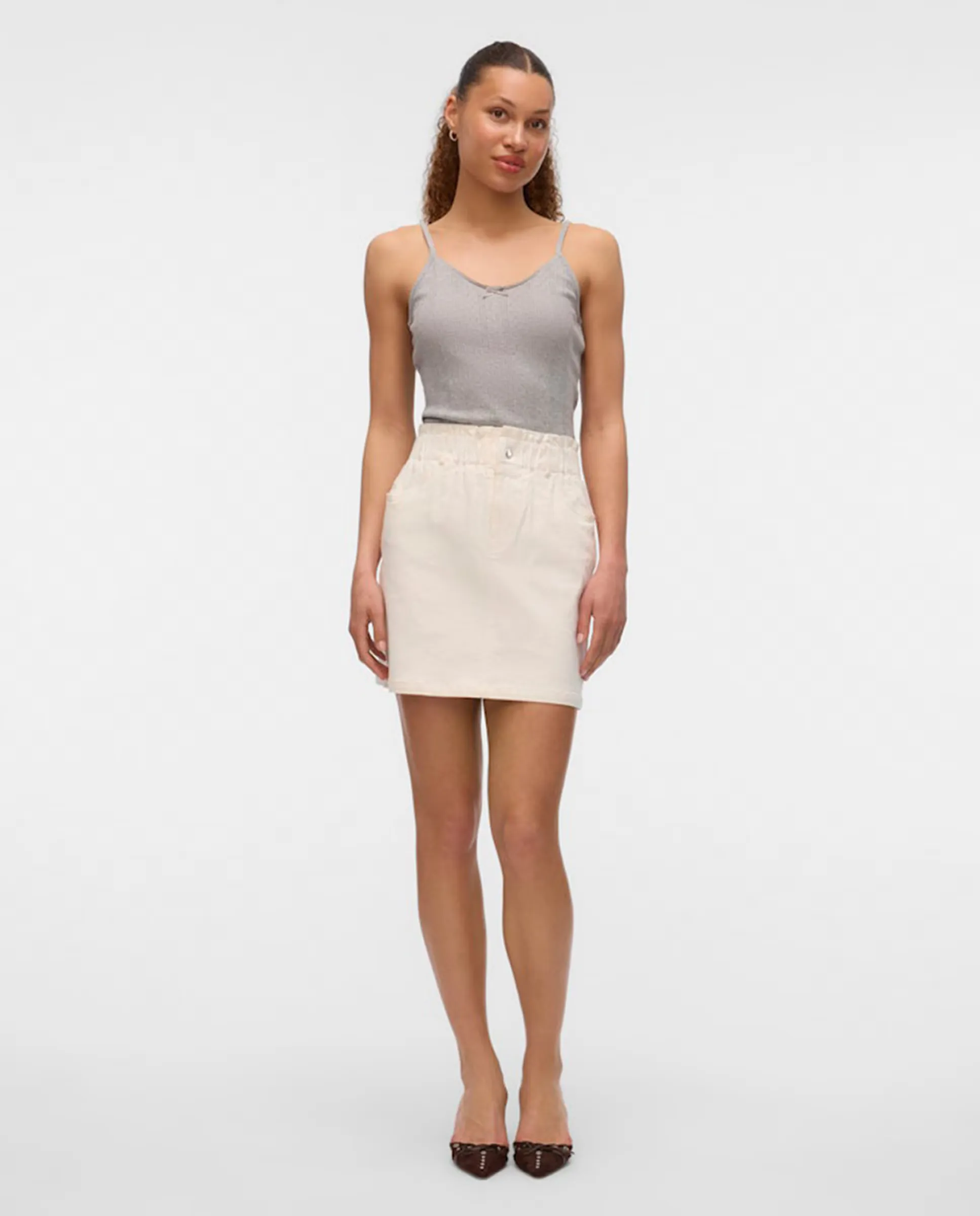 Юбка джинсовая с эластичной талией Vero Moda, белый
Юбка джинсовая с эластичной талией Vero Moda, белый