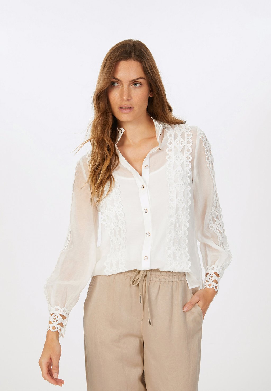 Блузка на пуговицах MARC AUREL, белый
Блузка на пуговицах MARC AUREL, белый