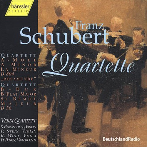 CD диск Schubert / Verdi Quartett: String Quartets D 804 Op 29 D 36
CD диск Schubert / Verdi Quartett: String Quartets D 804 Op 29 D 36