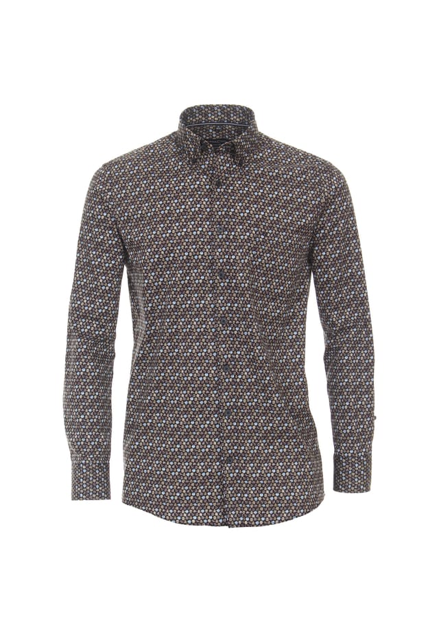 Повседневная рубашка с принтом удобная посадка Casamoda, коричневый
Повседневная рубашка с принтом удобная посадка Casamoda, коричневый