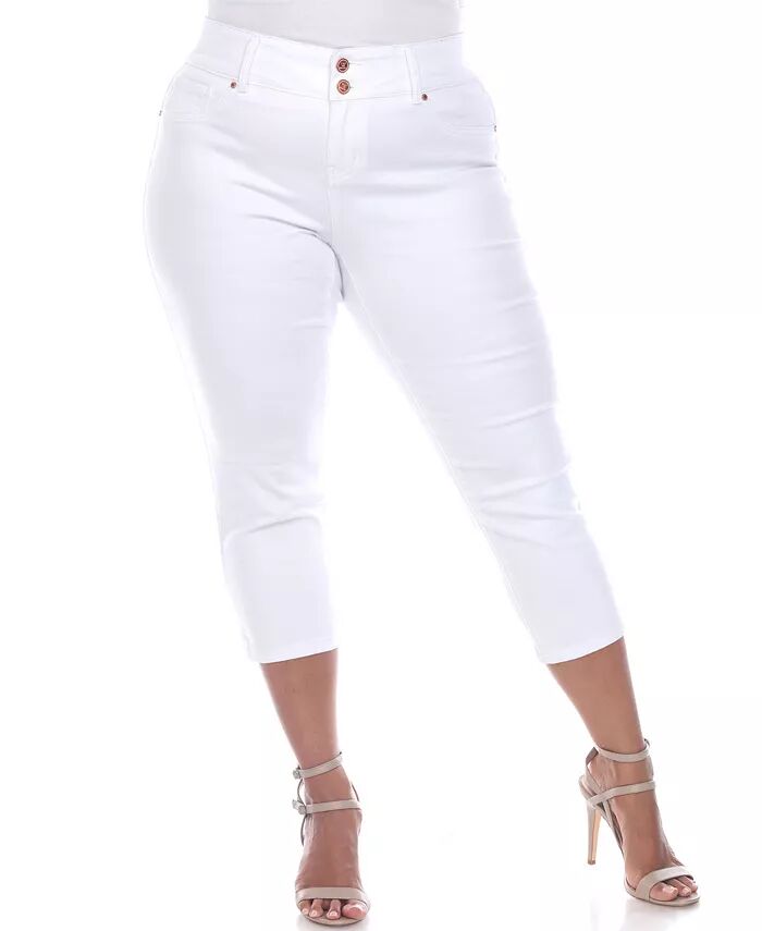 Джинсы-капри больших размеров White Mark, белый
Джинсы-капри больших размеров White Mark, белый