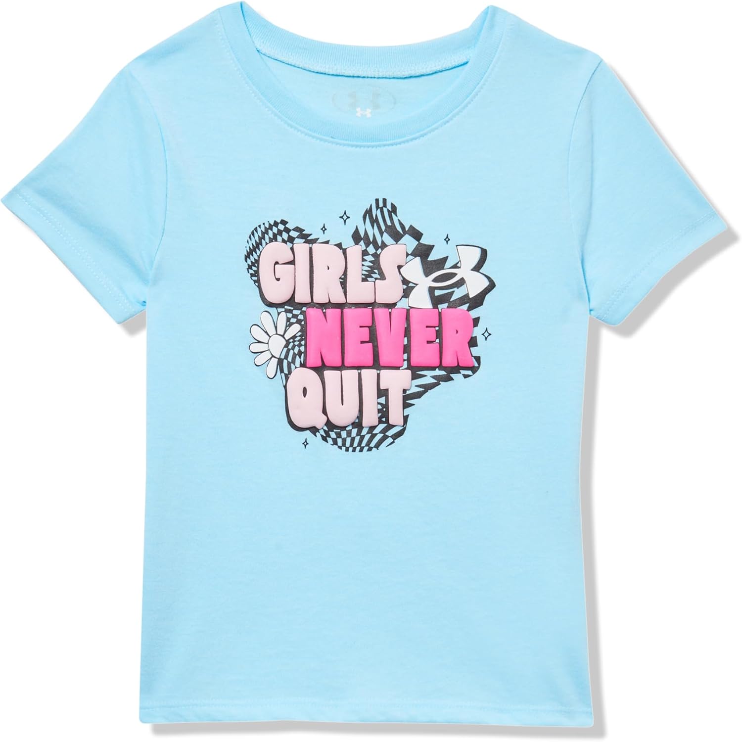 Футболка Under Armour для девочек с коротким рукавом и круглым вырезом, легкая и дышащая спортивная футболка., Stream Girls Never Quit
Футболка Under Armour для девочек с коротким рукавом и круглым вырезом, легкая и дышащая спортивная футболка., Stream Girls Never Quit