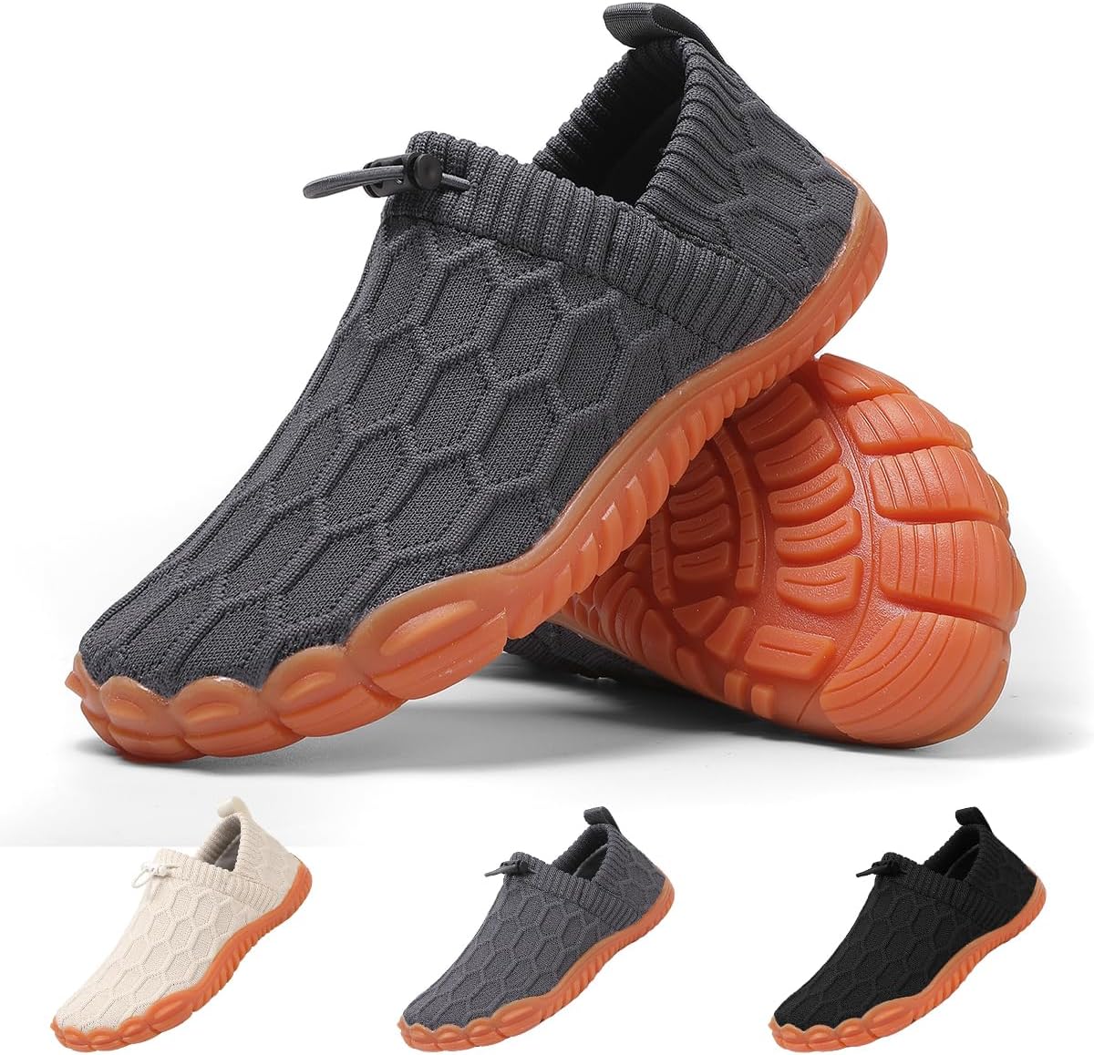 Кроссовки для воды, минималистичные прогулочные туфли, быстро сохнущие дышащие сетчатые, подошва из нескользящей резины, широкий носок, для пляжа, бега и походов на открытом воздухе Suxiaur, темно-серый
Кроссовки для воды, минималистичные прогулочные туфли, быстро сохнущие дышащие сетчатые, подошва из нескользящей резины, широкий носок, для пляжа, бега и походов на открытом воздухе Suxiaur, темно-серый