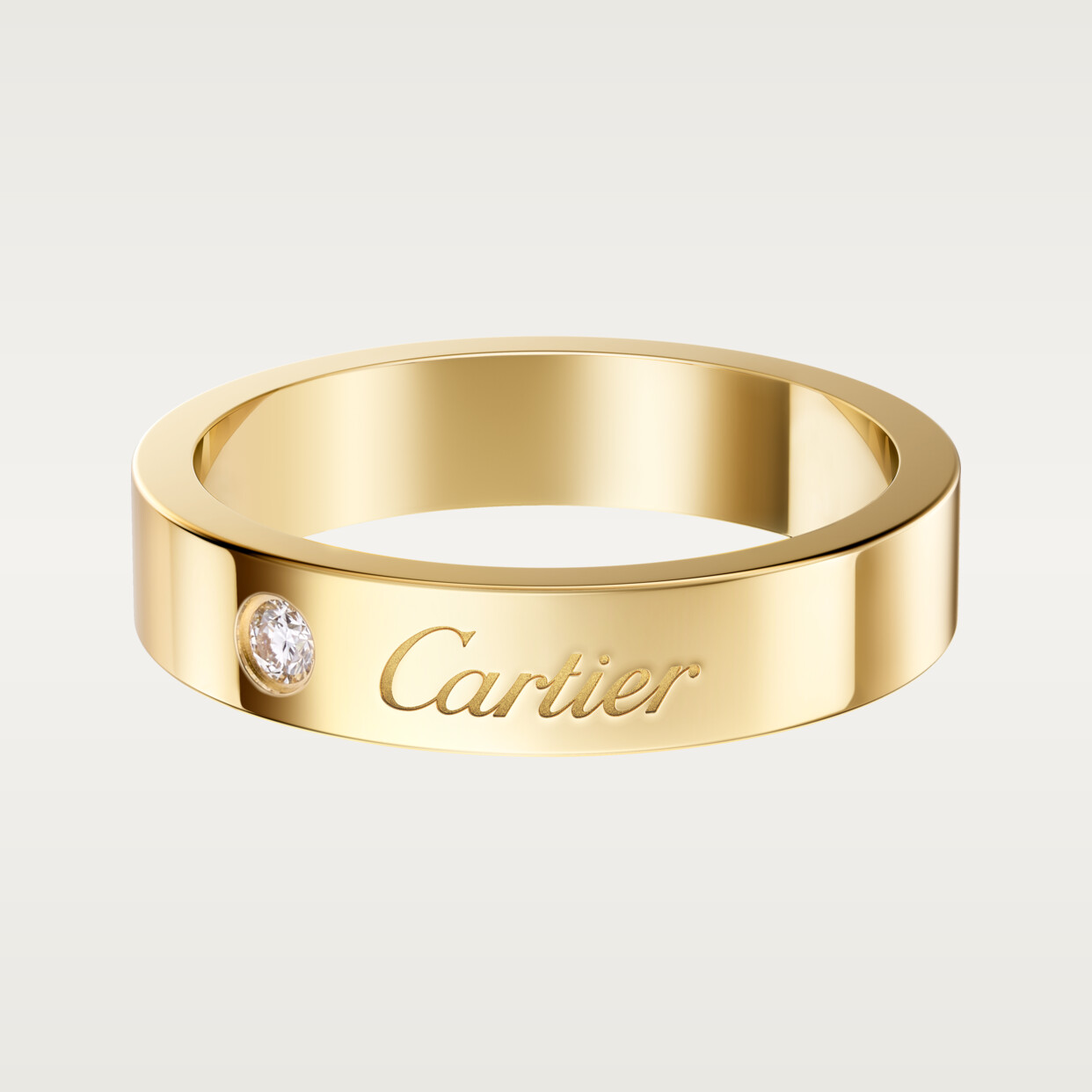 Обручальное кольцо Cartier Alliance C de Cartier, ширина 4 мм, 1 ромб, желтое золото
Обручальное кольцо Cartier Alliance C de Cartier, ширина 4 мм, 1 ромб, желтое золото