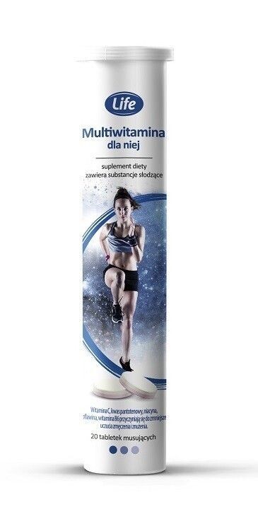 Набор витаминов и минералов для женщин Life Multiwitamina Dla Niej, 20 шт
Набор витаминов и минералов для женщин Life Multiwitamina Dla Niej, 20 шт