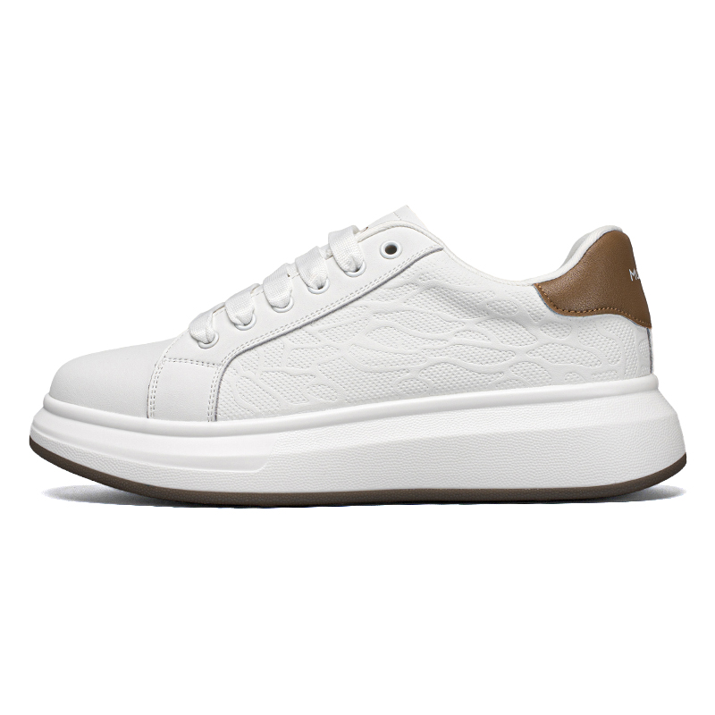 Mulinsen Белые с коричневым низкие кеды для скейтбординга, цвет White Brown
Mulinsen Белые с коричневым низкие кеды для скейтбординга, цвет White Brown