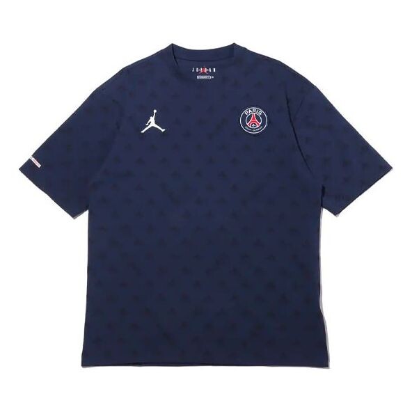 Футболка Paris Saint Germain, повседневные, спортивные, с полным принтом, с круглым вырезом, с коротким рукавом, Air Jordan, синий
Футболка Paris Saint Germain, повседневные, спортивные, с полным принтом, с круглым вырезом, с коротким рукавом, Air Jordan, синий
