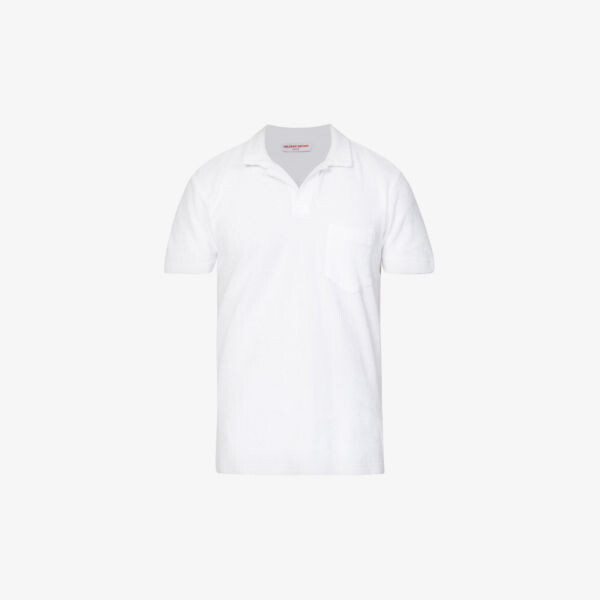 Рубашка-поло из махрового хлопка Orlebar Brown, белый
Рубашка-поло из махрового хлопка Orlebar Brown, белый