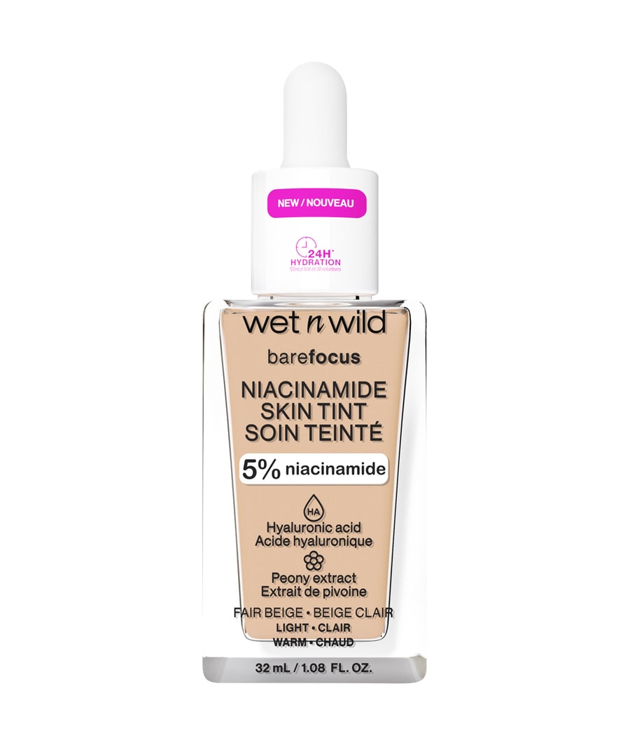 Жидкая основа wet n wild Bare Focus Niacinamide Skin Tint, Fair Beige, 32 ml
Жидкая основа wet n wild Bare Focus Niacinamide Skin Tint, Fair Beige, 32 ml