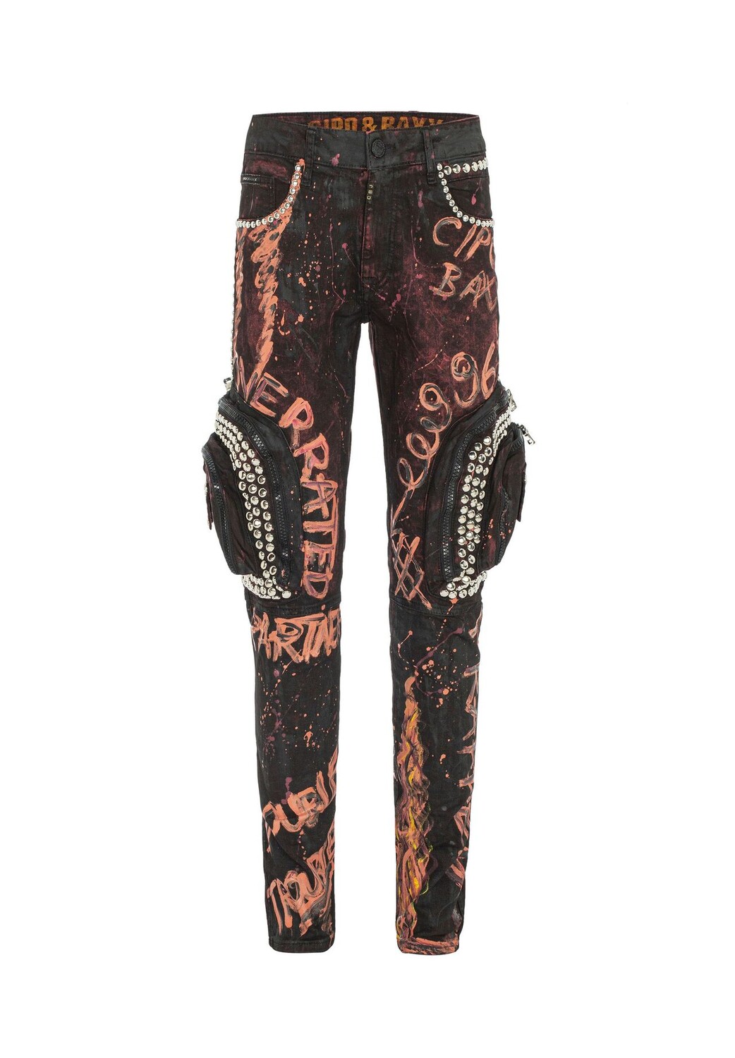 Джинсы с эффектными карманами на ногах CIPO & BAXX, красный
Джинсы с эффектными карманами на ногах CIPO & BAXX, красный