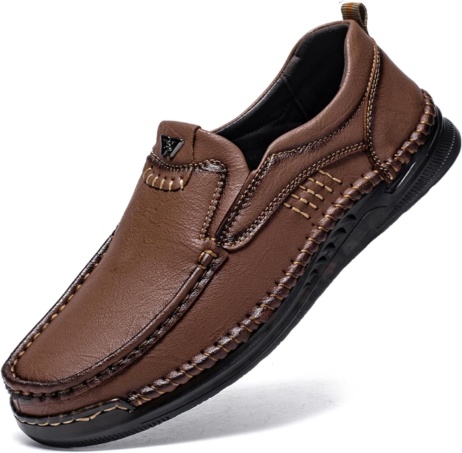 Мужские кожаные повседневные туфли QIJOZXN без шнурков и прогулок, легкие и удобные мокасины, классические лоферы для офиса и бизнеса, темно-коричневый
Мужские кожаные повседневные туфли QIJOZXN без шнурков и прогулок, легкие и удобные мокасины, классические лоферы для офиса и бизнеса, темно-коричневый