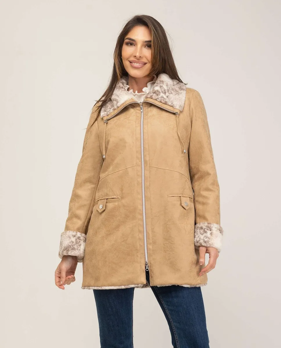 Женская парка с искусственным мехом Fsh, бежевый
Женская парка с искусственным мехом Fsh, бежевый