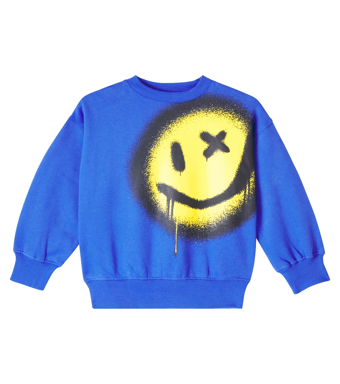 Маркированный хлопковый джерси свитшот Molo, Drip Smile 
Маркированный хлопковый джерси свитшот Molo, Drip Smile