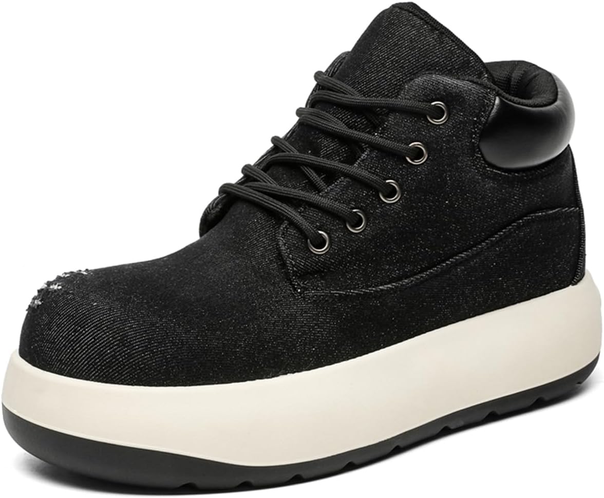 Мужские модные ботинки на щиколотку, удобные, с шнуровкой, высокие повседневные туфли, объемная подошва для ежедневной носки Zhoupulp, черный
Мужские модные ботинки на щиколотку, удобные, с шнуровкой, высокие повседневные туфли, объемная подошва для ежедневной носки Zhoupulp, черный