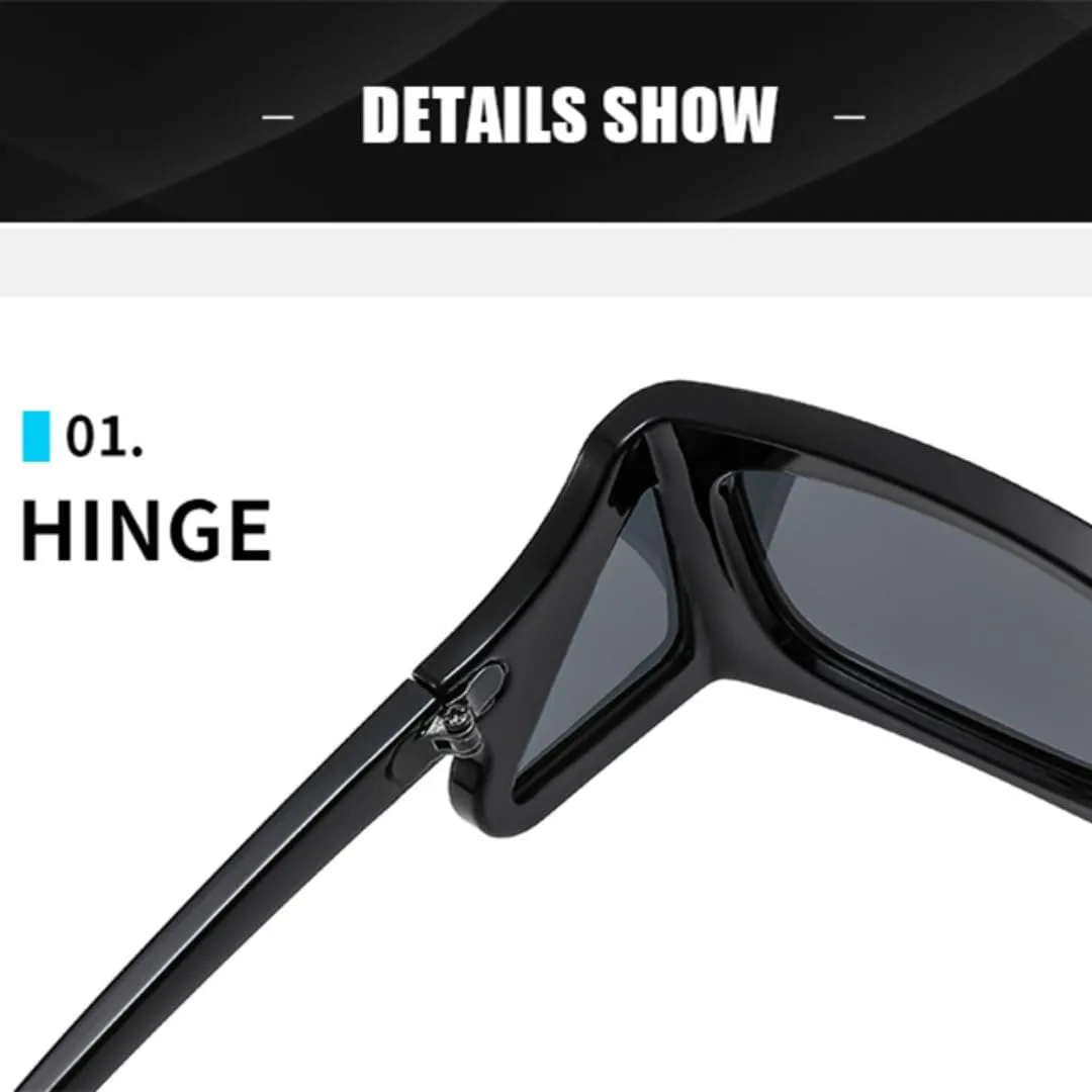 Винтажные прямоугольные солнцезащитные очки для женщин и мужчин, панк-стиль, треугольная оправа, роскошные очки с защитой от УФ-излучения UV400 HHZZYVY, Leopard Black
Винтажные прямоугольные солнцезащитные очки для женщин и мужчин, панк-стиль, треугольная оправа, роскошные очки с защитой от УФ-излучения UV400 HHZZYVY, Leopard Black