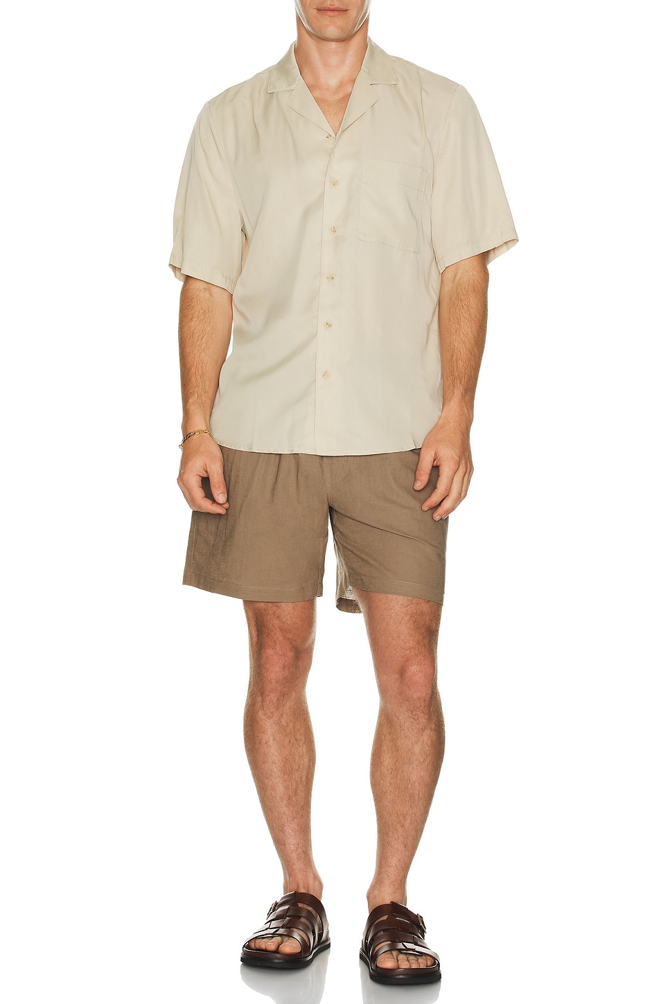 Бежевые льняные шорты Oas, Brown
Бежевые льняные шорты Oas, Brown