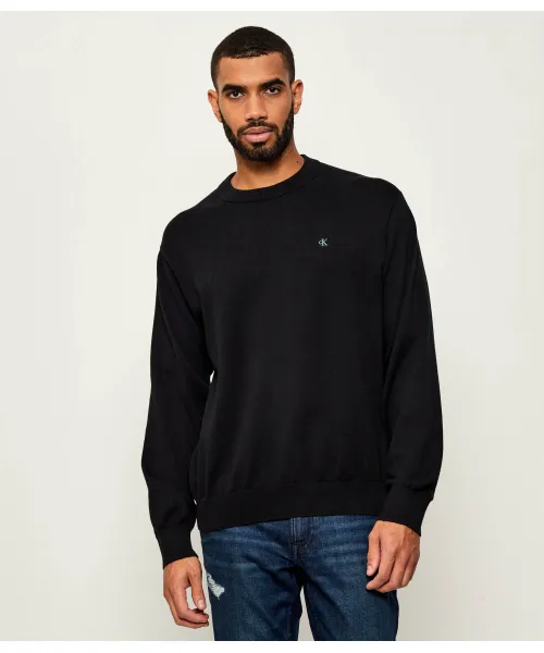 Свитер Regular fit Calvin Klein Jeans, черный 
Свитер Regular fit Calvin Klein Jeans, черный
