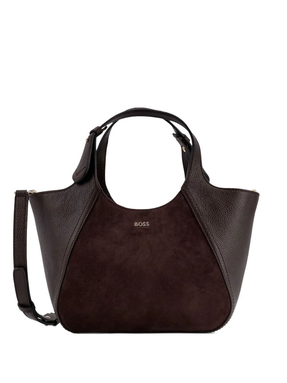 Сумка-тоут с панелями и логотипной табличкой Boss, фиолетовый
Сумка-тоут с панелями и логотипной табличкой Boss, фиолетовый