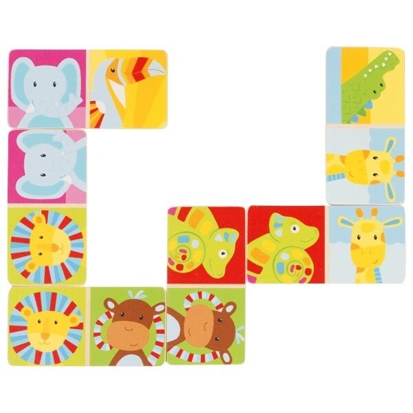 Домино Сафари 28 деревянных частей, игра-головоломка, Гоки Goki
Домино Сафари 28 деревянных частей, игра-головоломка, Гоки Goki