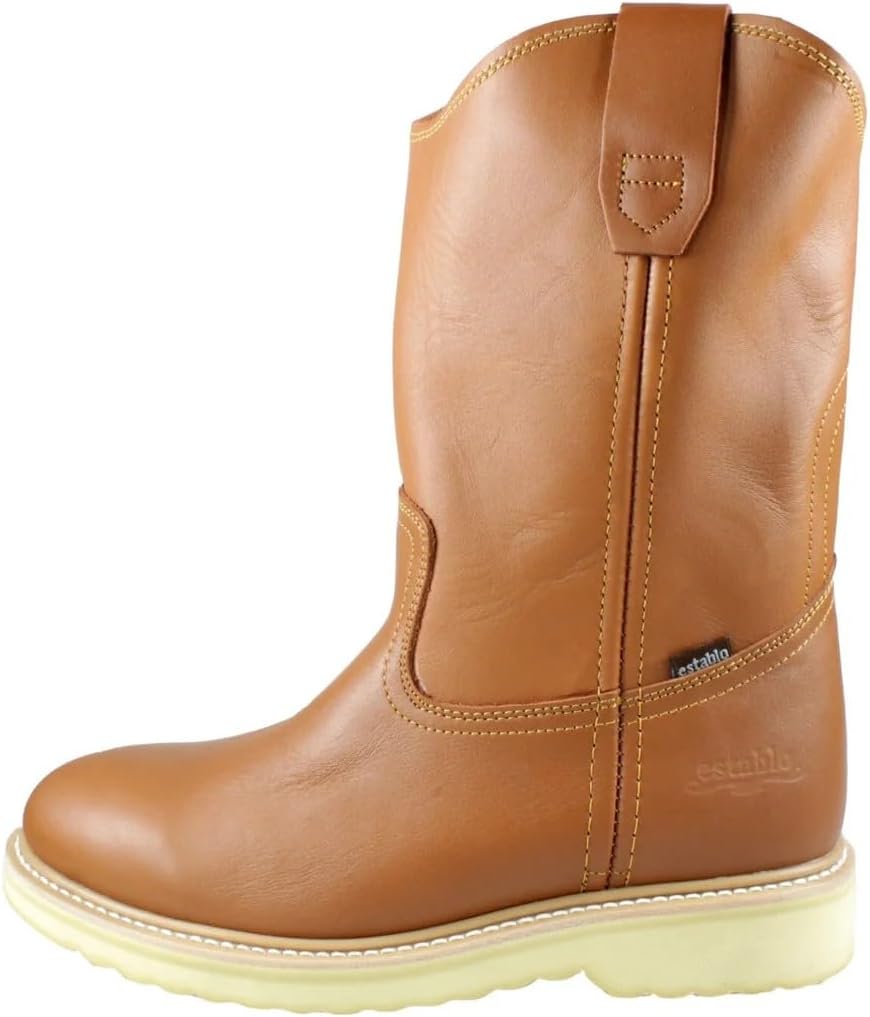 Мужские ботинки из натуральной кожи Mil Rayas с эластичной вставкой, мягкий носок, коричневые, прочные противоскользящие ботинки для ранчо и строительства Generic
Мужские ботинки из натуральной кожи Mil Rayas с эластичной вставкой, мягкий носок, коричневые, прочные противоскользящие ботинки для ранчо и строительства Generic