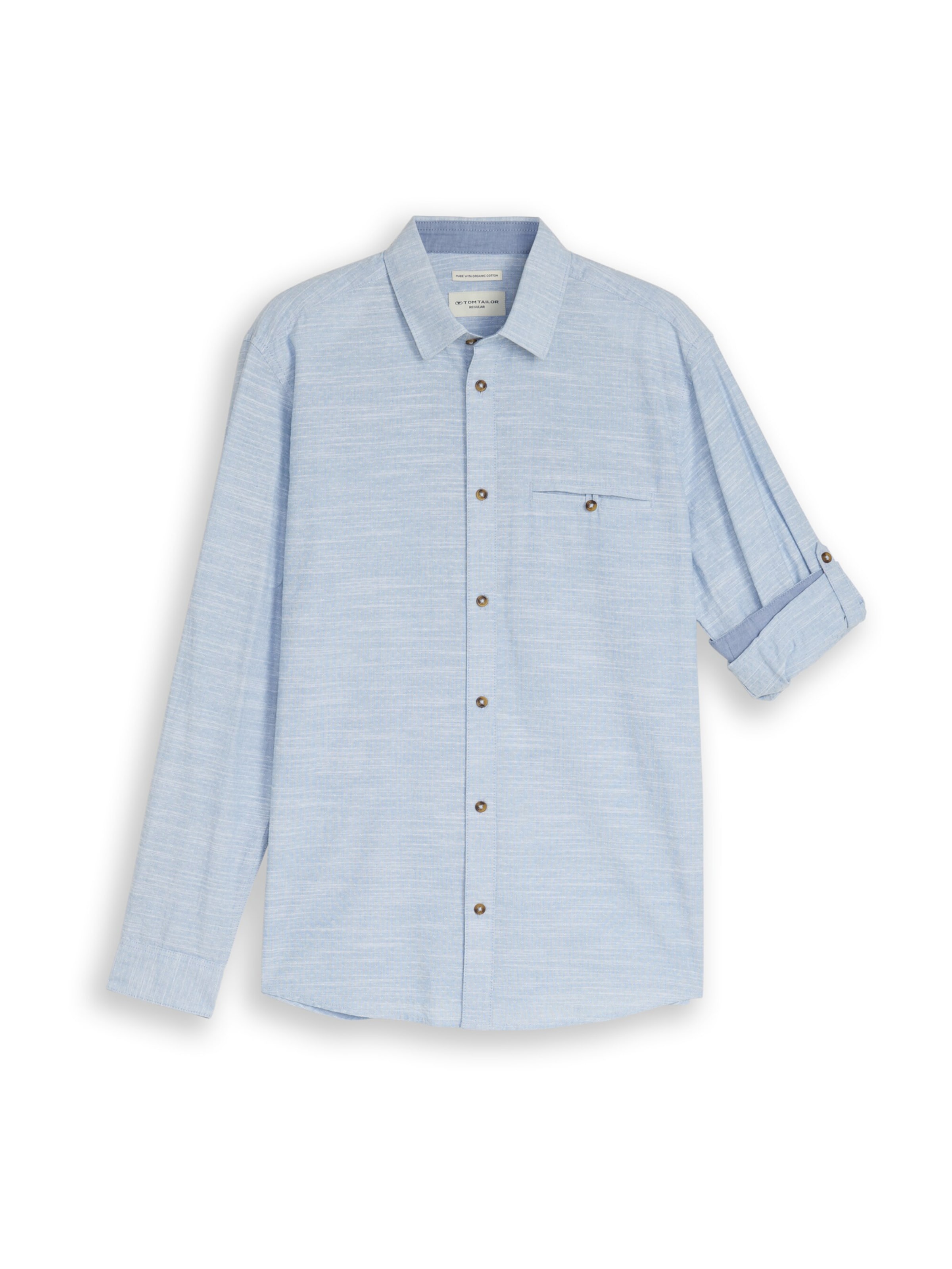 TOM TAILOR Рубашка на пуговицах светлого голубого цвета Regular fit
TOM TAILOR Рубашка на пуговицах светлого голубого цвета Regular fit