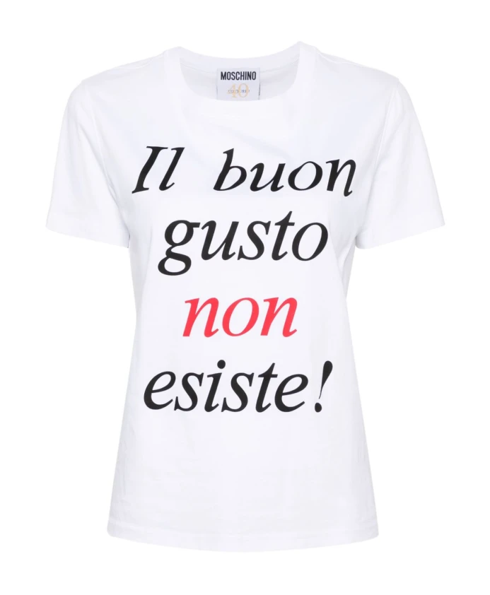 Футболка с лозунгом Moschino, белый
Футболка с лозунгом Moschino, белый