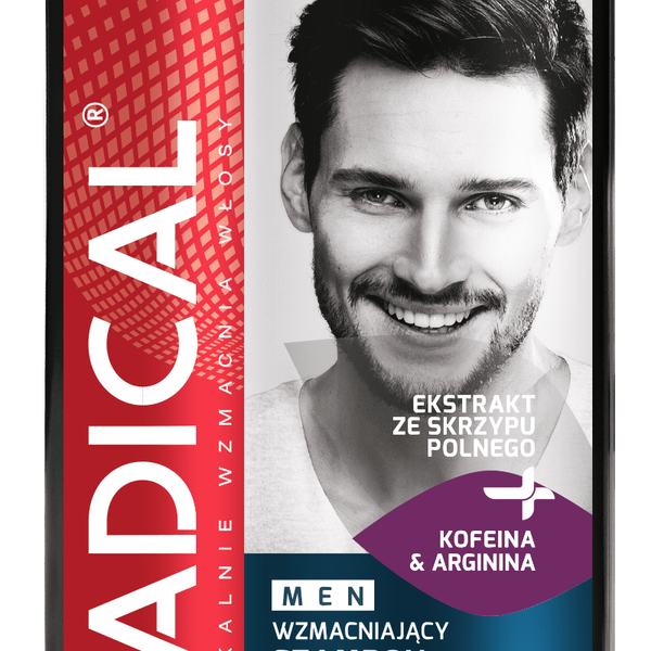 Укрепляющий шампунь против выпадения волос для мужчин, 400 мл Radical Men przeciw wypadaniu
Укрепляющий шампунь против выпадения волос для мужчин, 400 мл Radical Men przeciw wypadaniu