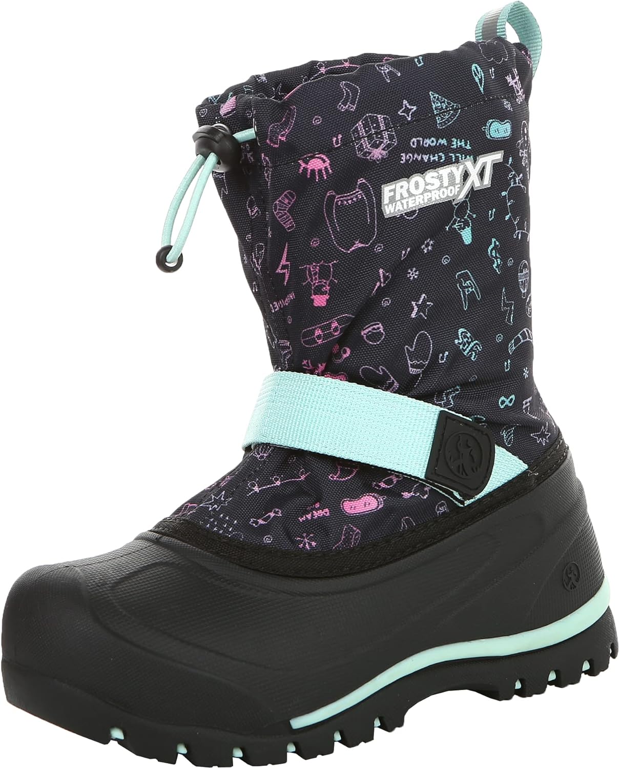 Детские зимние сапоги Northside Kids Frosty XT с водонепроницаемой утепленной подкладкой - герметичные швы, теплая подкладка, отражающие элементы, протектор для сцепления, черный
Детские зимние сапоги Northside Kids Frosty XT с водонепроницаемой утепленной подкладкой - герметичные швы, теплая подкладка, отражающие элементы, протектор для сцепления, черный