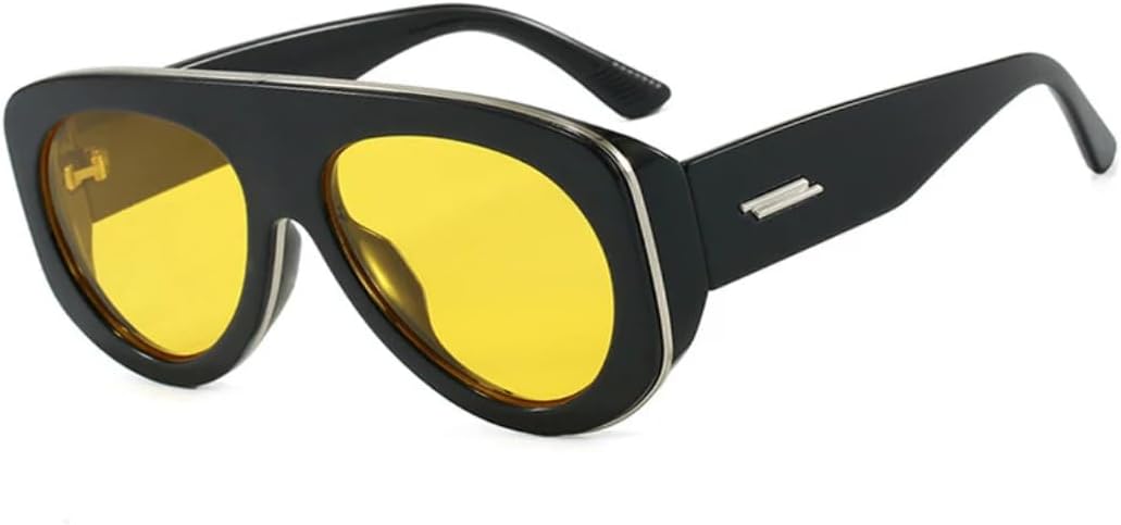 Популярные модные солнцезащитные очки для женщин, конфетные оттенки, защита от УФ-излучения UV400, ретро-стиль, заклепки. Мужские модные очки большого размера TVTBBVV, Black Yellow
Популярные модные солнцезащитные очки для женщин, конфетные оттенки, защита от УФ-излучения UV400, ретро-стиль, заклепки. Мужские модные очки большого размера TVTBBVV, Black Yellow