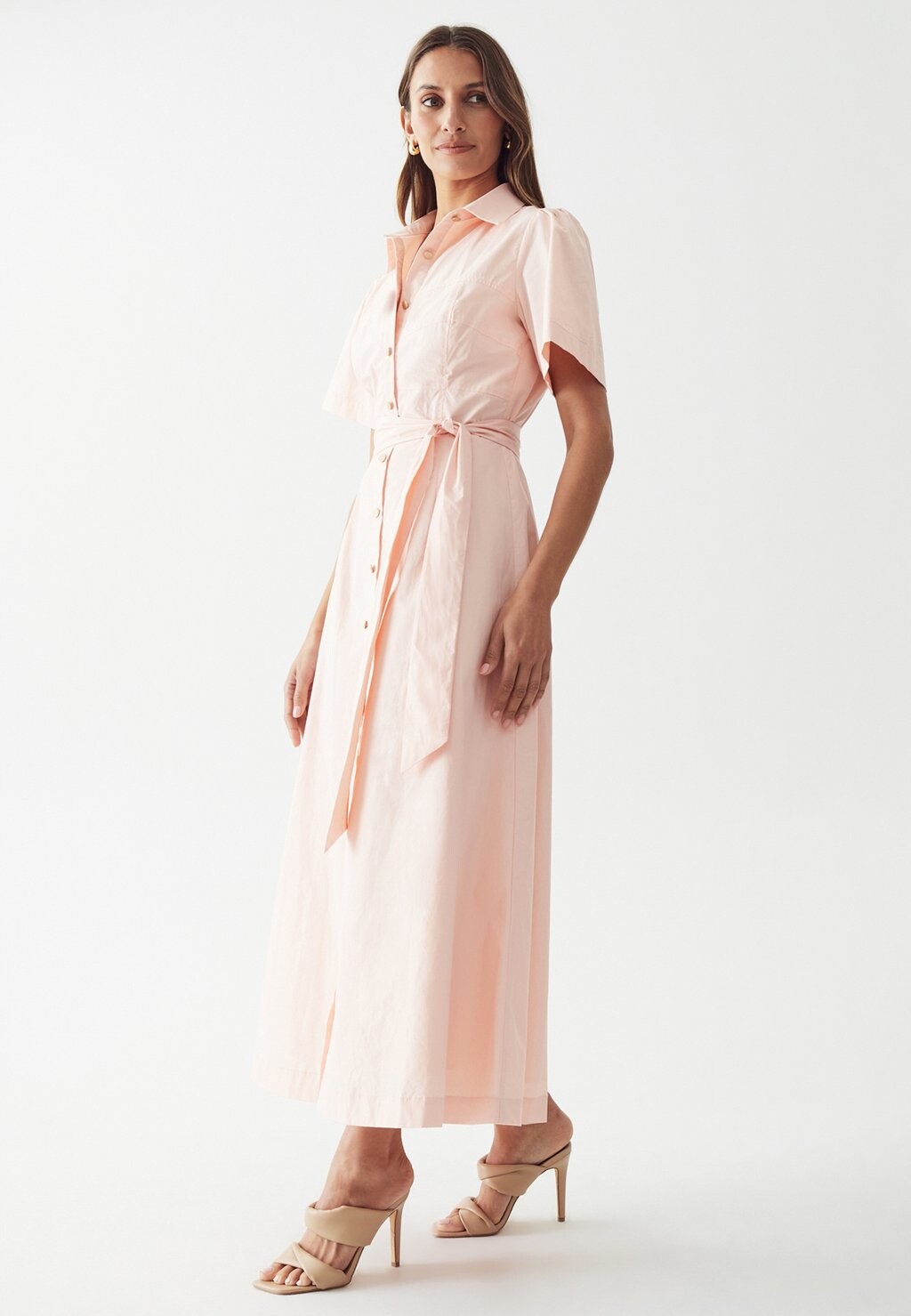 Платье-рубашка на талии LUCY WILLA, оранжевый
Платье-рубашка на талии LUCY WILLA, оранжевый