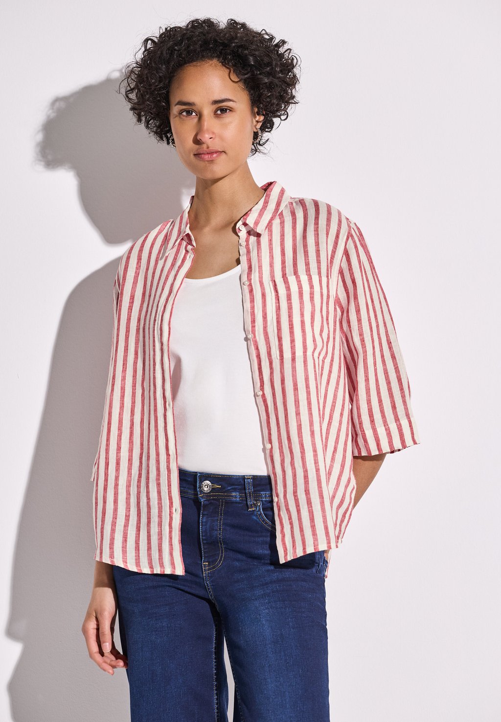 Блузка на пуговицах GESTREIFTE Cecil, красный
Блузка на пуговицах GESTREIFTE Cecil, красный